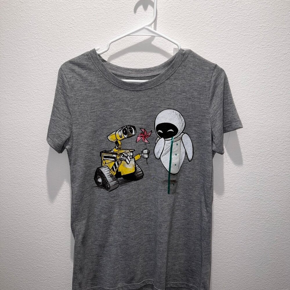 Disney Pixar Women’s Wall-E and EVE T-Shirt